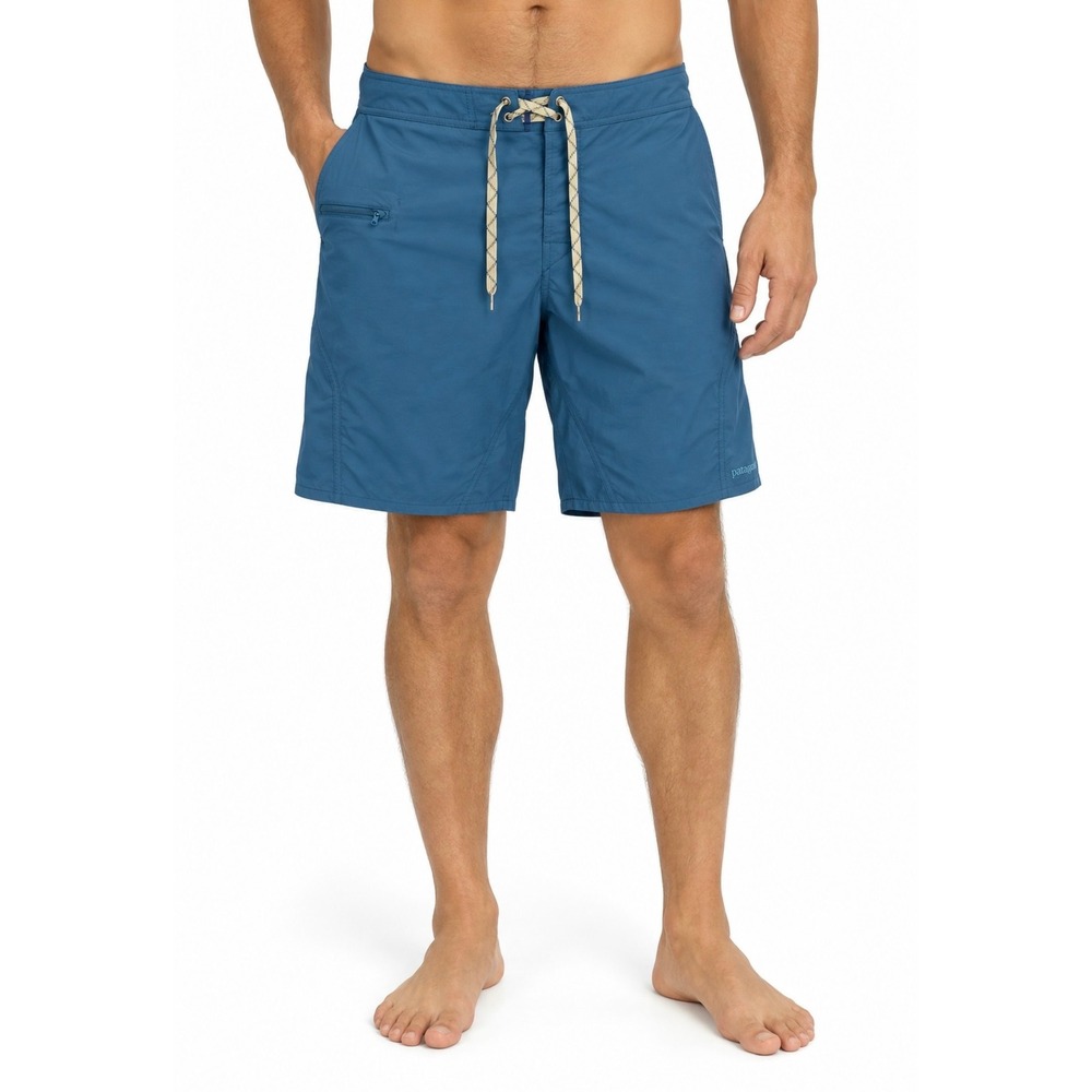 Patagonia Wavefarer Board Shorts Mens Size 36 Blue Beach Surf Swim Outdoors